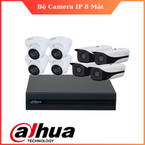Bộ 8 Mắt Camera IP DAHUA 2.0mp
